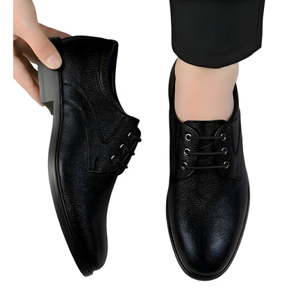 Onyx Men's Synthetic Leather Solid Lace-Up Formal Shoes