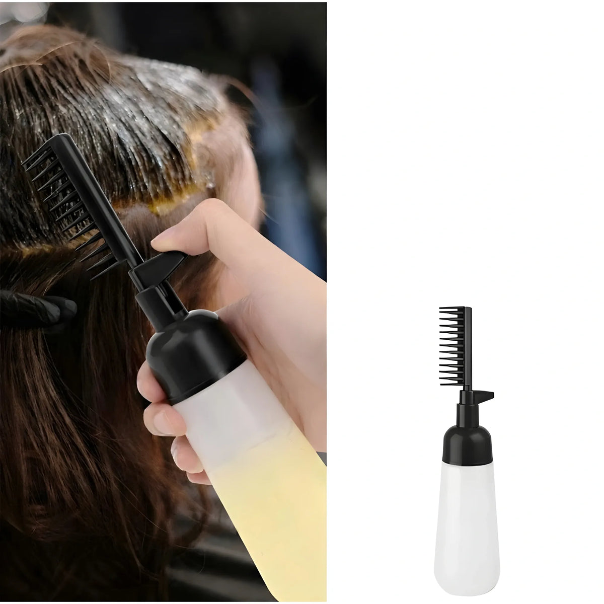 Onyx Essential Plastic Root Comb Hair Dye Applicator Bottle