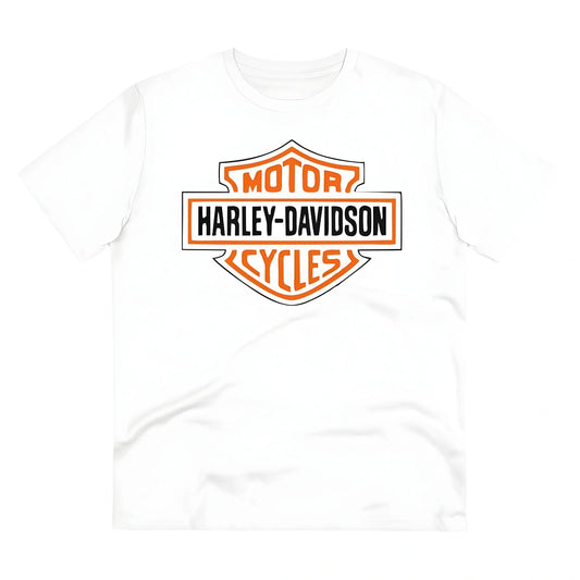 Men's PC Cotton Bike Ride Design Printed T Shirt (Color: White, Thread Count: 180GSM)