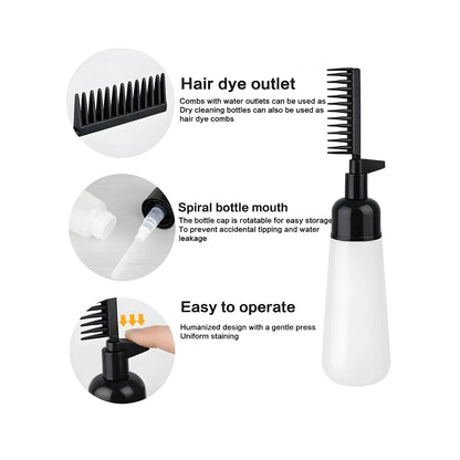 Onyx Essential Plastic Root Comb Hair Dye Applicator Bottle