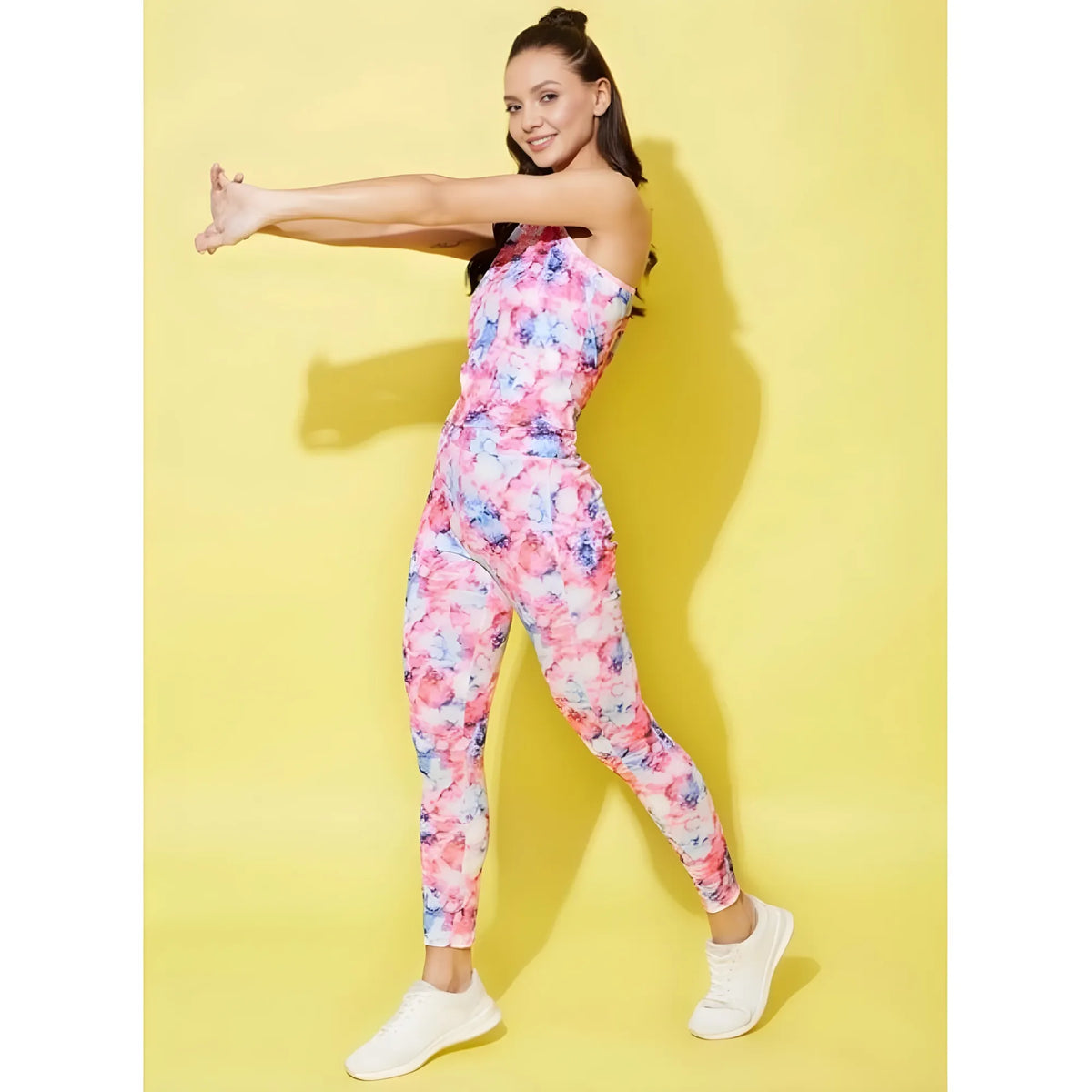 Women's Polyester Lycra Printed Sleeveless Active Wear (multicolor) | Women Signature Collection