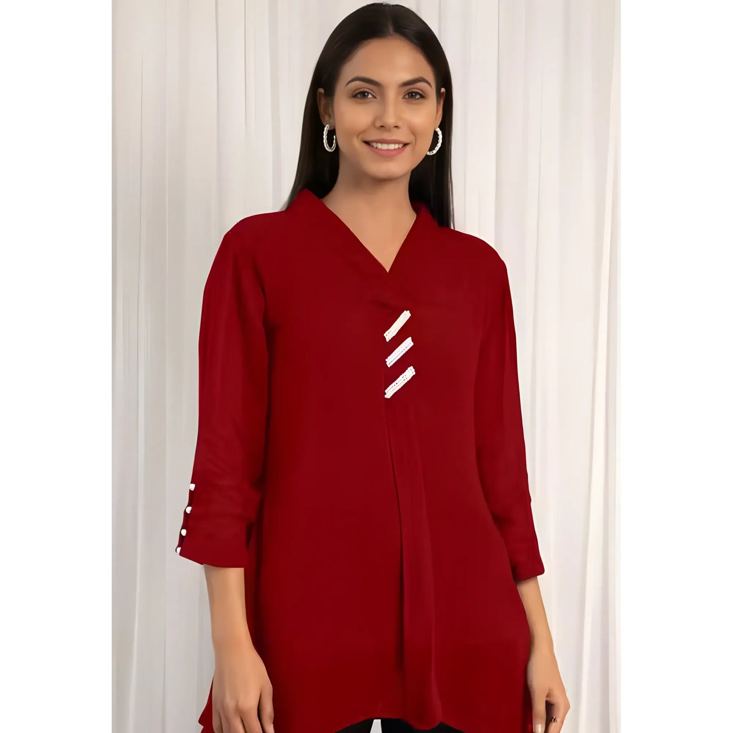 Estelle Solid Shirt Top