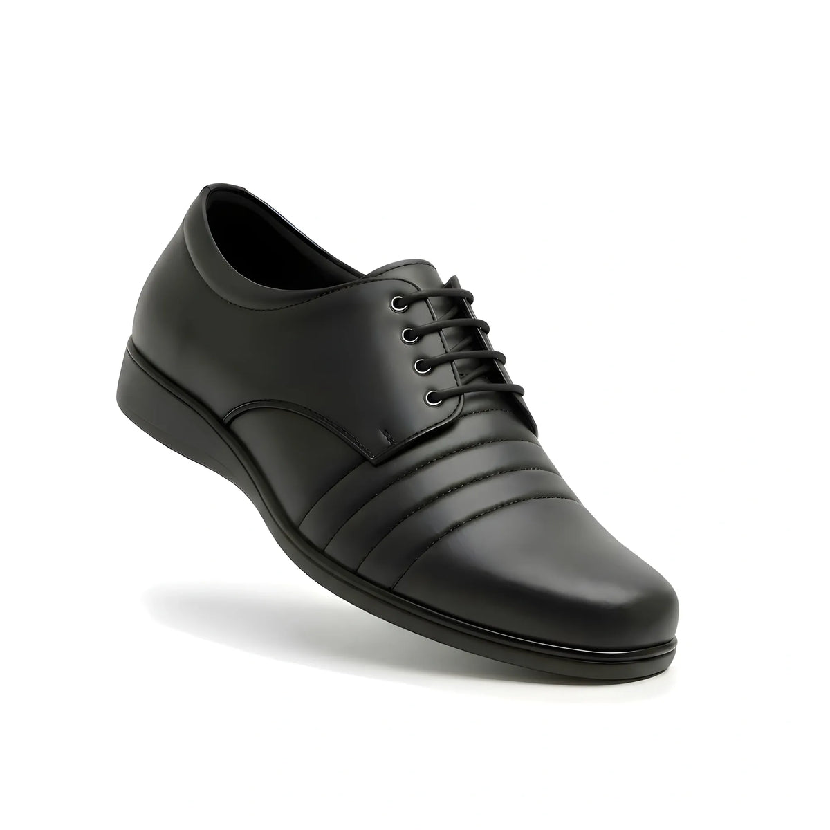 Onyx Men's Synthetic Leather Solid Lace-Up Formal Shoes