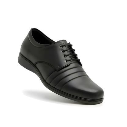 Onyx Men's Synthetic Leather Solid Lace-Up Formal Shoes