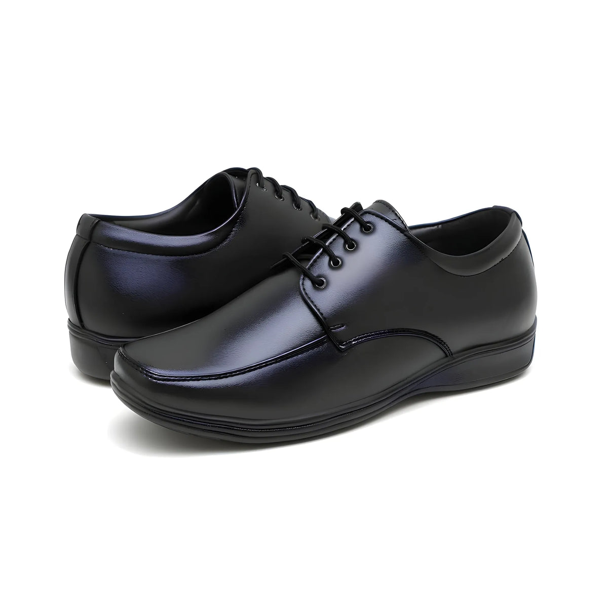 Onyx Men's Synthetic Leather Solid Lace-Up Formal Shoes
