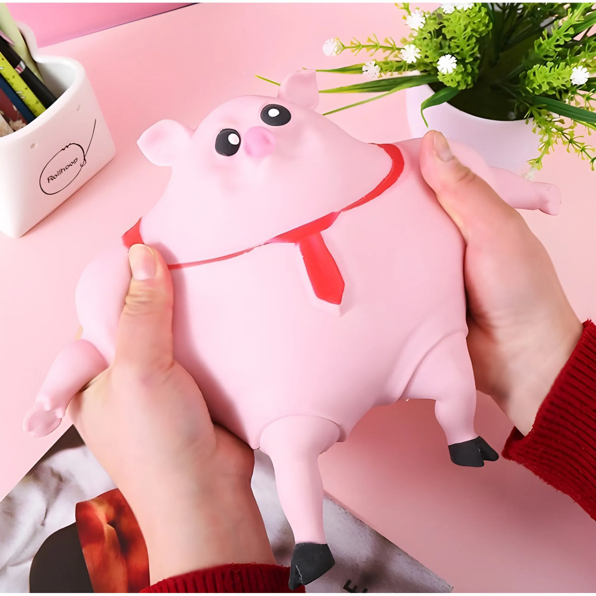 Rose Essential TPR Squishy Pig Toy