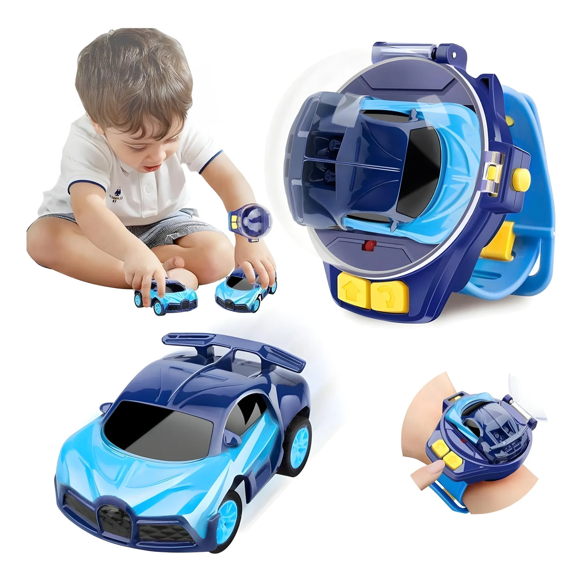 Sapphire Essential Plastic Mini RC Car Watch Toy