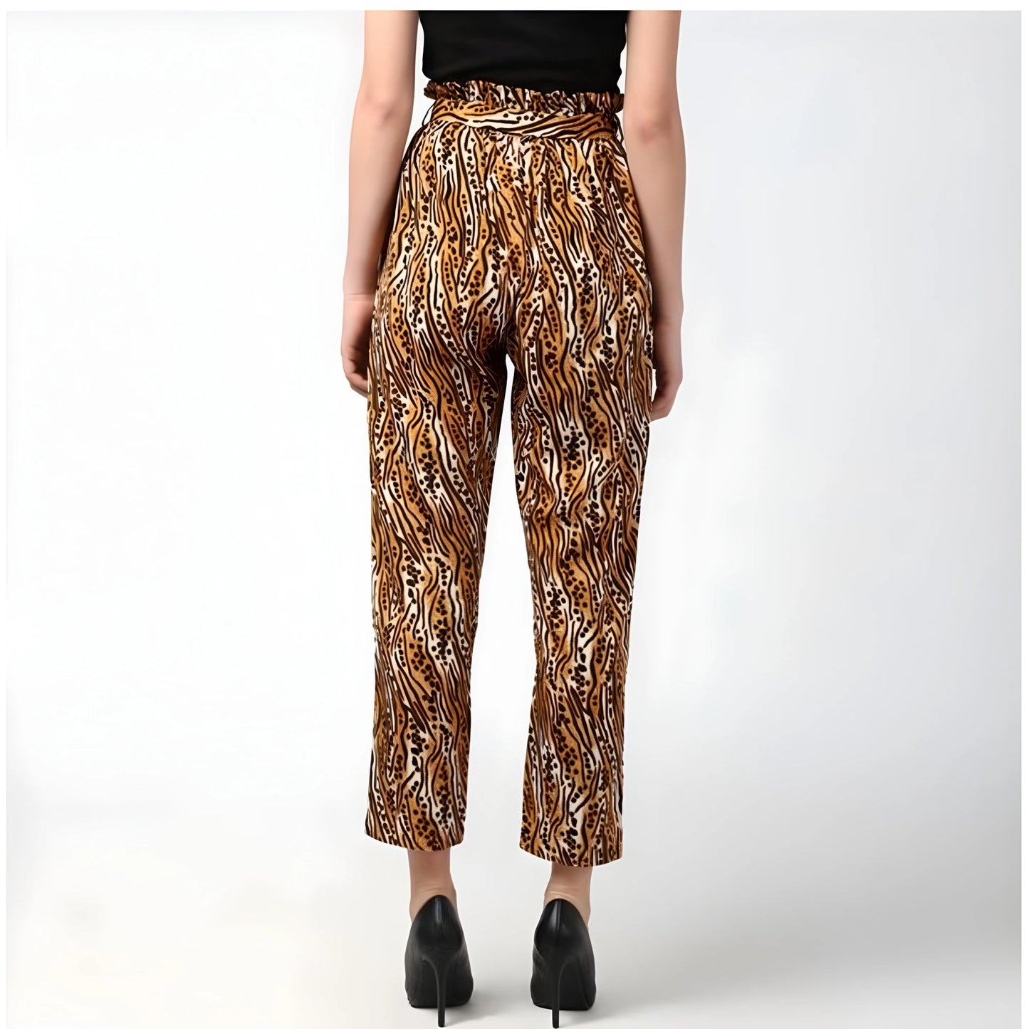 Veda Animal Print Trousers