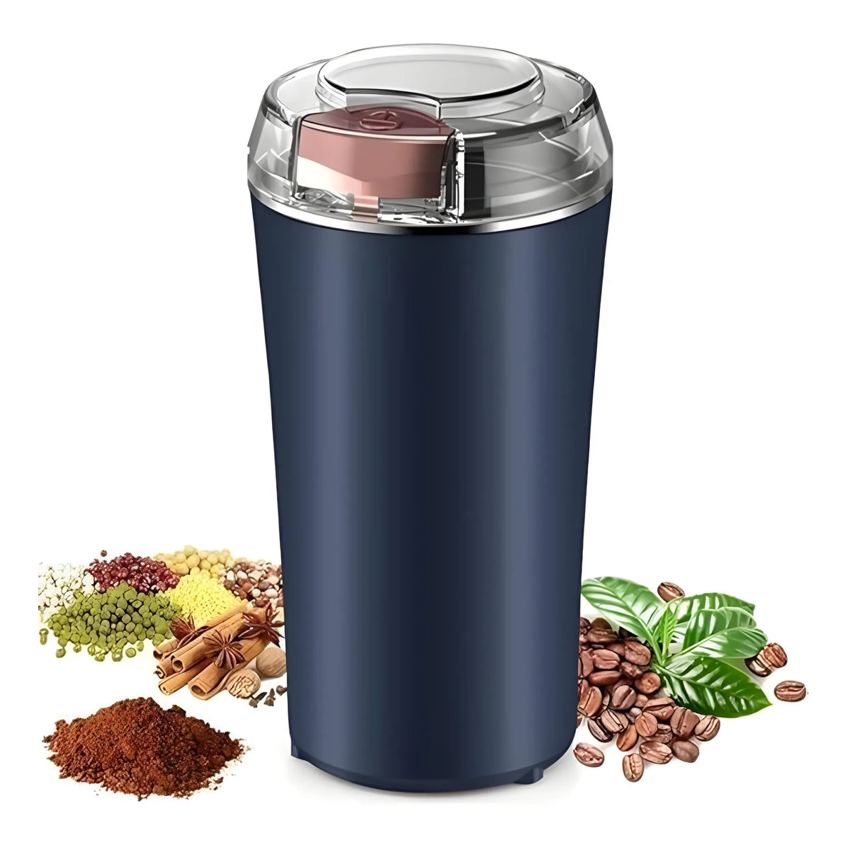 Crystal Essential Plastic-Stainless Steel Electric Coffee Bean Grinder