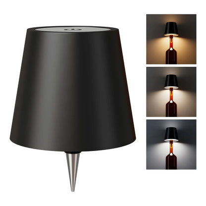 Onyx Essential Plastic Wireless Wine Bottle Lamp