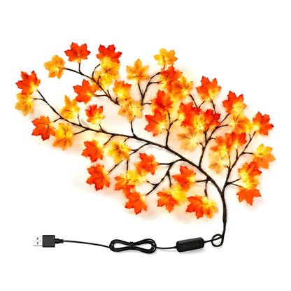 Prism Essential Plastic-Copper Maple Leaf Tree Light