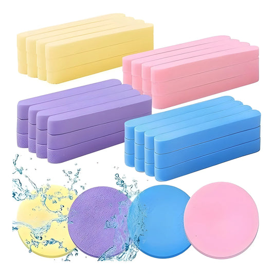 Sponge Makeup Removal Sponge 12Pcs Set (Multicolor)