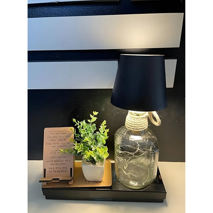 Onyx Essential Plastic Wireless Wine Bottle Lamp