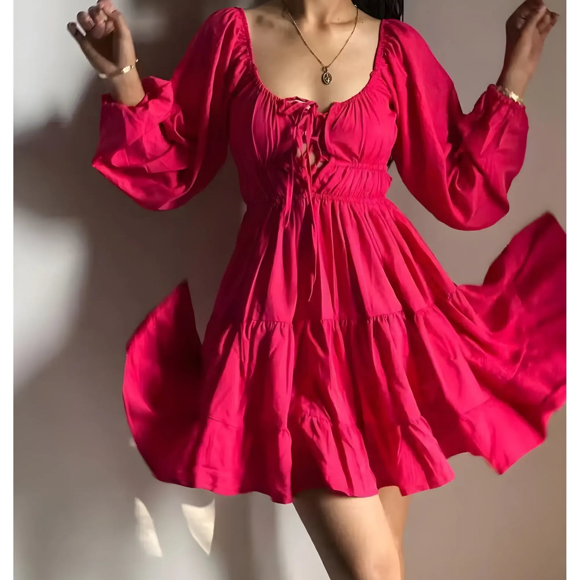 Avira Solid Dress