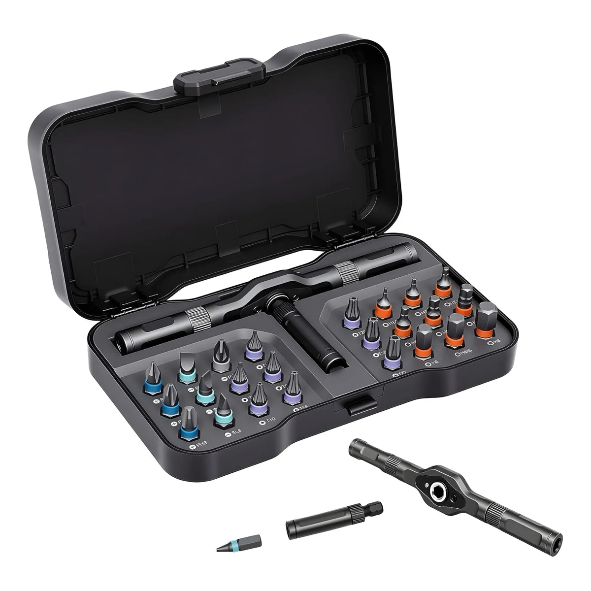 Prism Essential Alloy Steel 24-In-1 T Shape Screwdriver Set