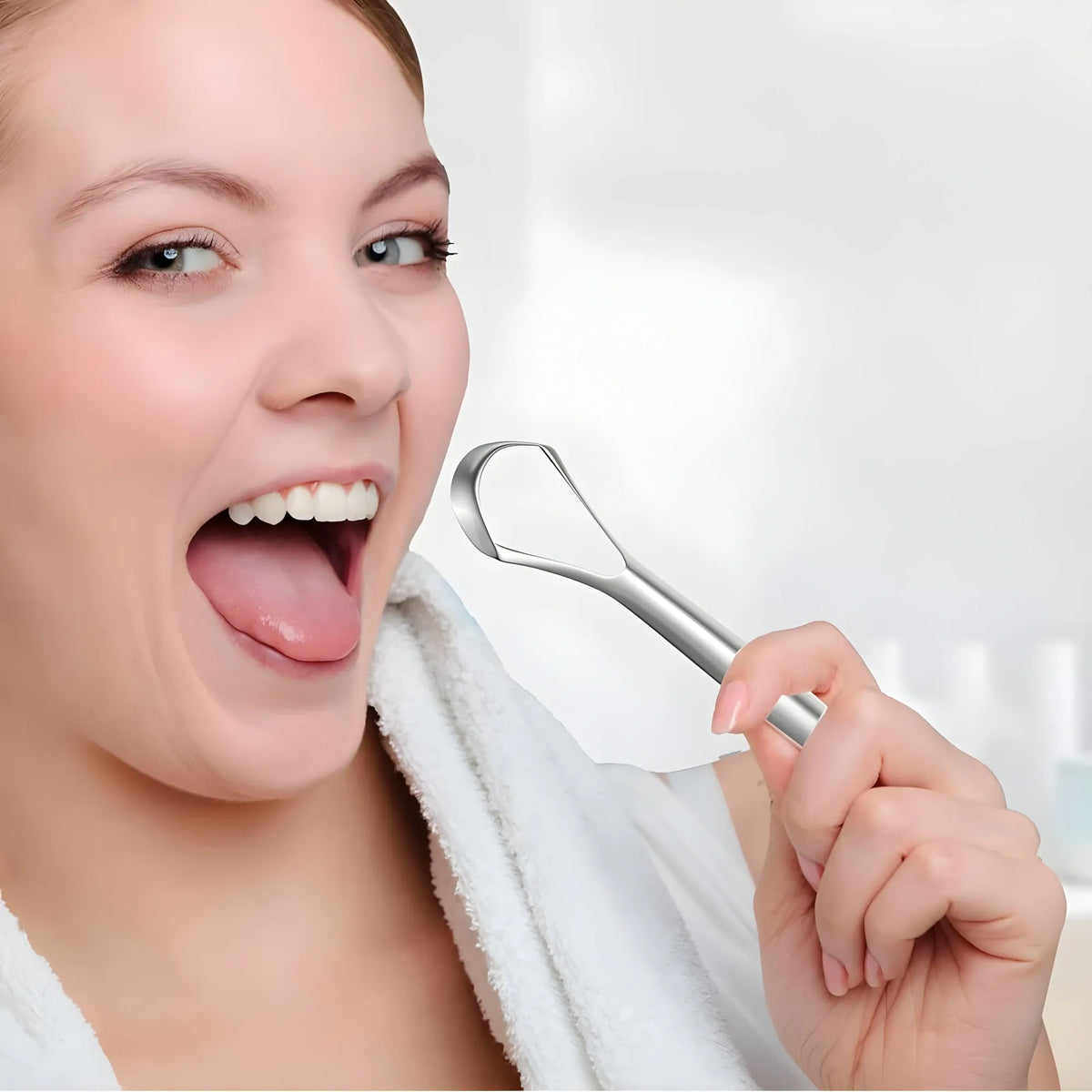 Sterling Essential Pack of 2 Stainless Steel Tongue Scraper