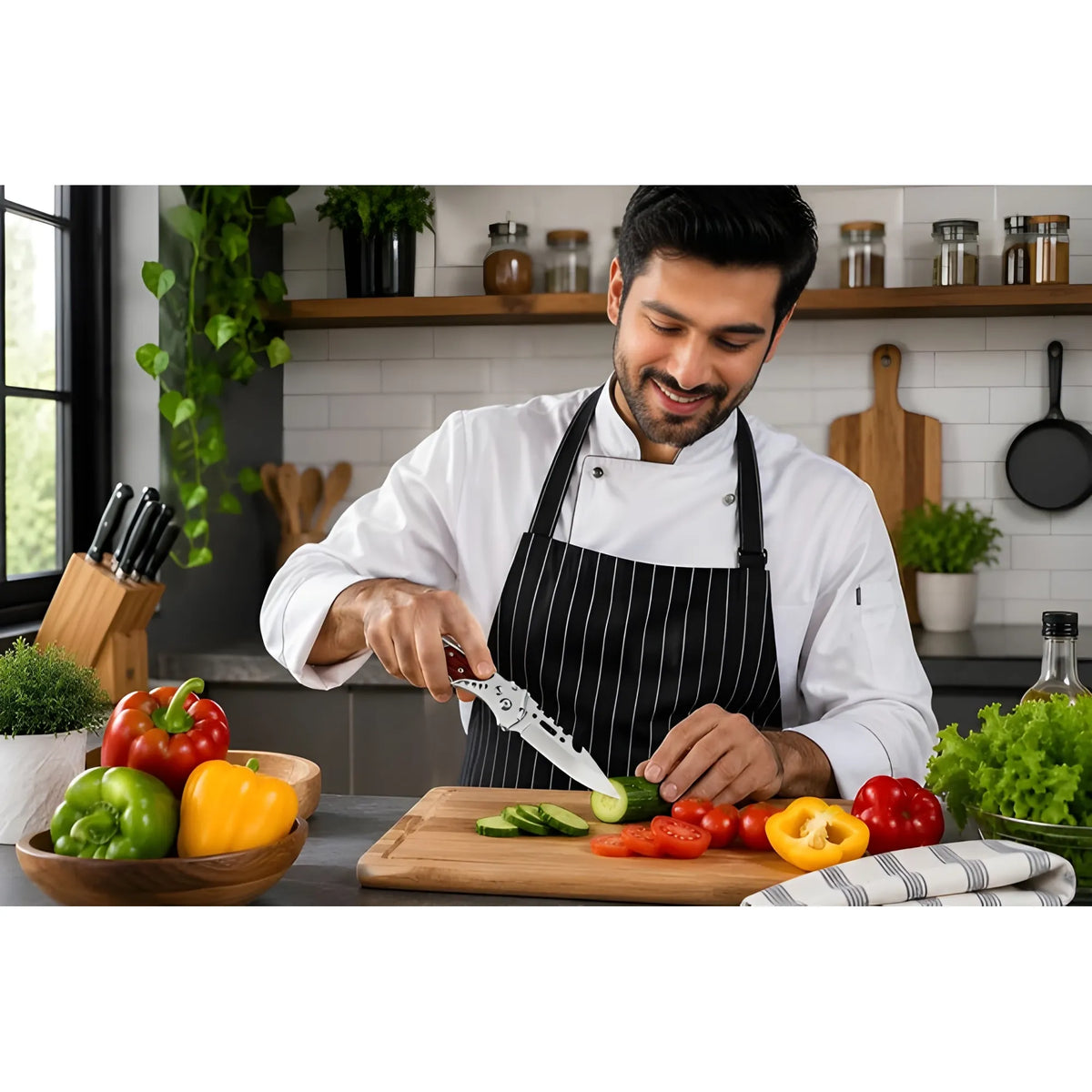 Sterling Essential Stainless Steel, Wood Knife With Wooden Handle