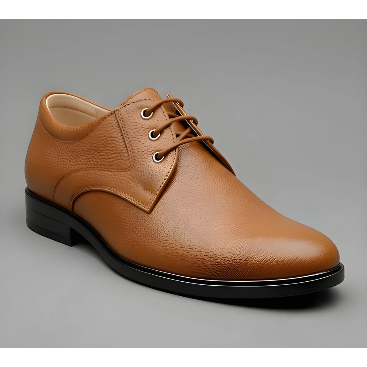 Camel Men's Synthetic Leather Solid Lace-Up Formal Shoes