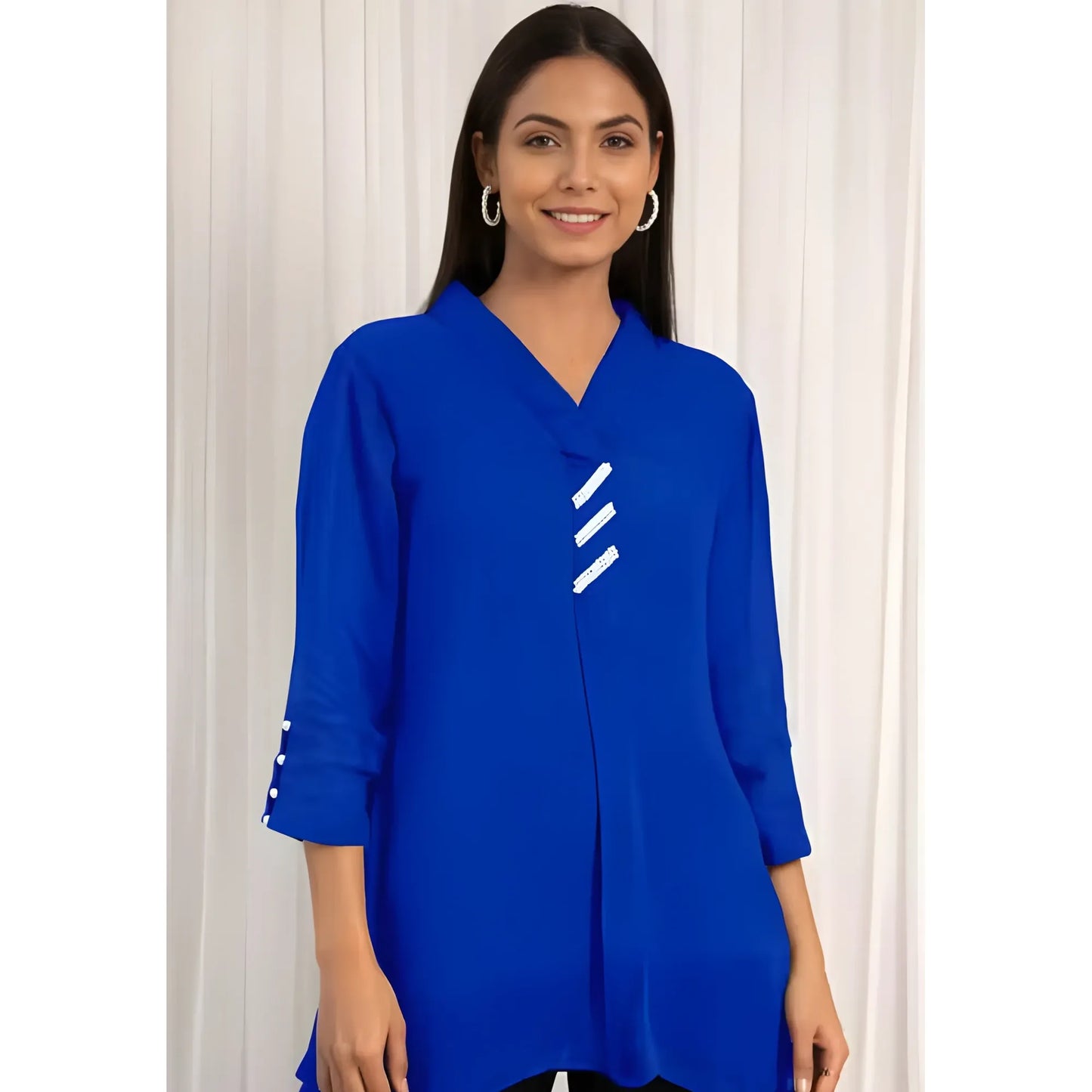 Aria Solid Shirt Top
