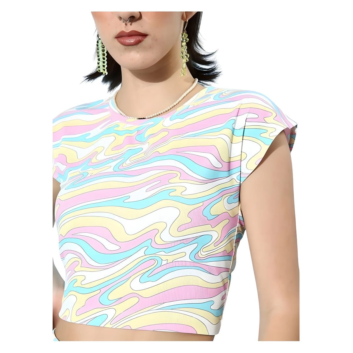Women's Polyester Lycra Printed Cap Sleeve Co Ord Set (multicolor) | Women Signature Collection