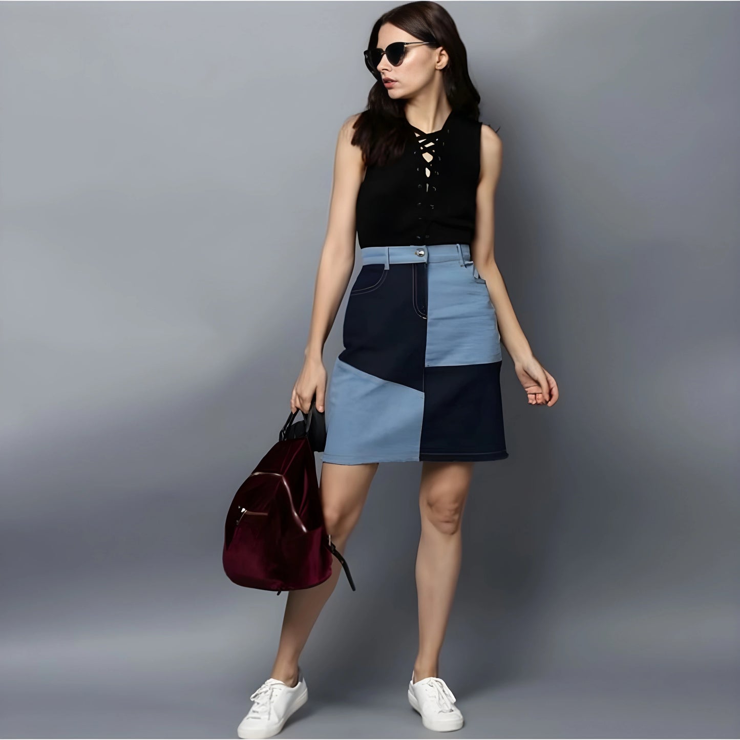 Bela Brick Style Skirt