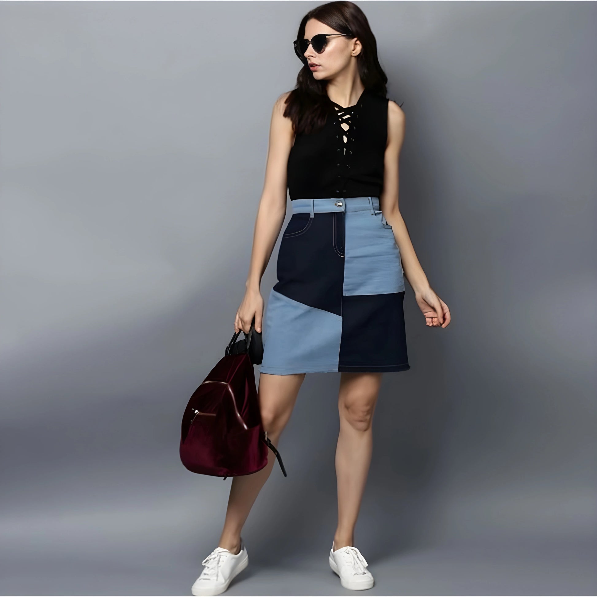 Bela Brick Style Skirt