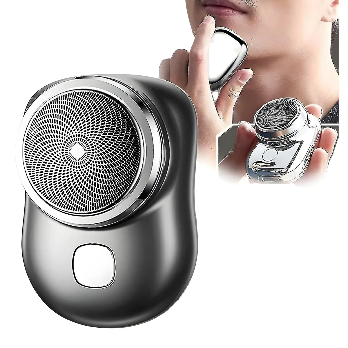 Prism Essential Stainless Steel Mini Electric Portable Shaver For Men