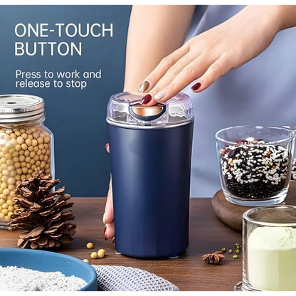 Crystal Essential Plastic-Stainless Steel Electric Coffee Bean Grinder