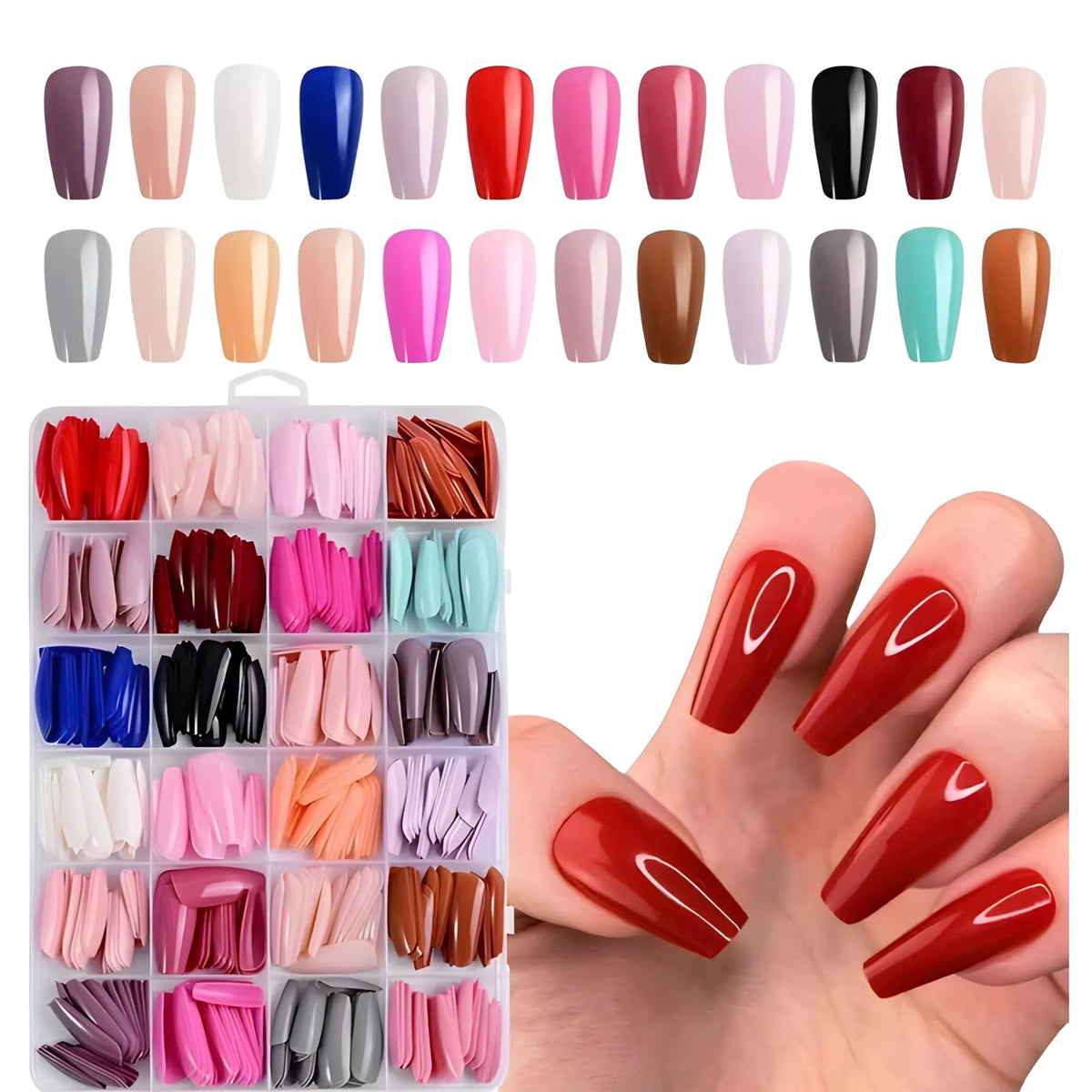 Prism Essential ABS 576 Pcs Nails Set