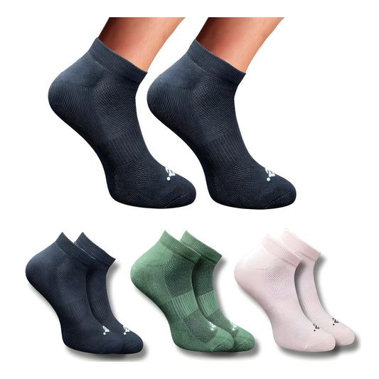 3_Pair Set Unisex Casual Cotton Printed Low Cut Socks (Multicolor)