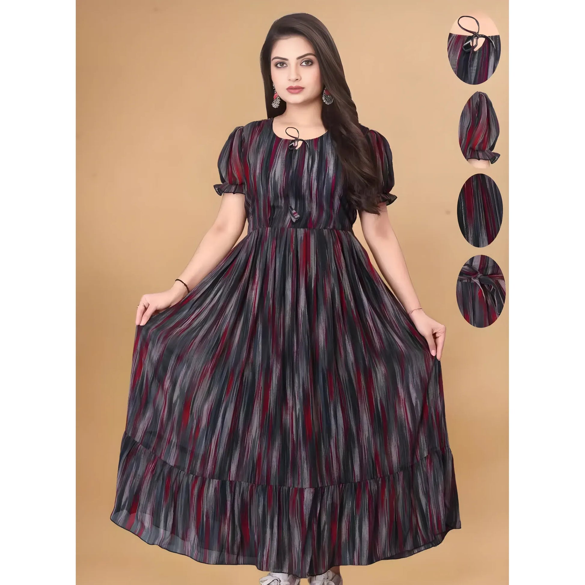 Maren Striped Maxi Dress