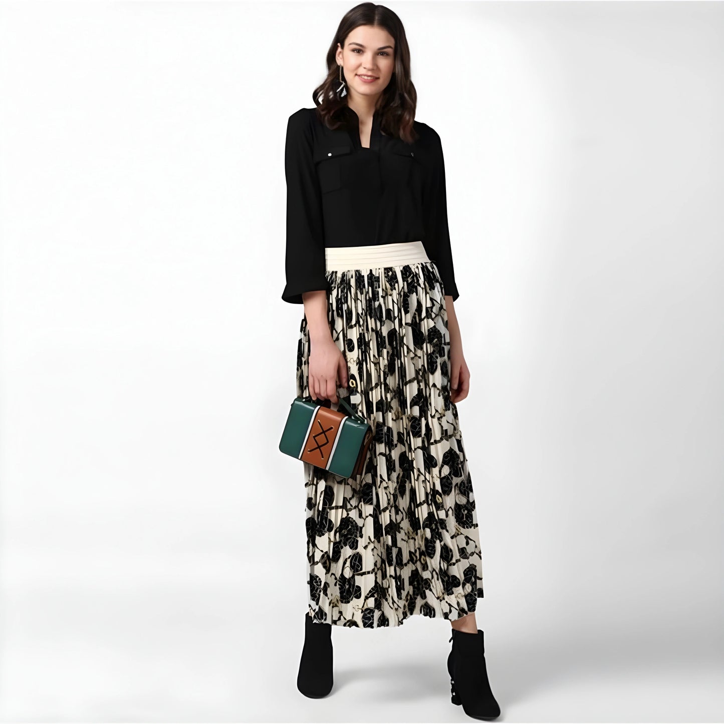 Thea Chain Print Skirt