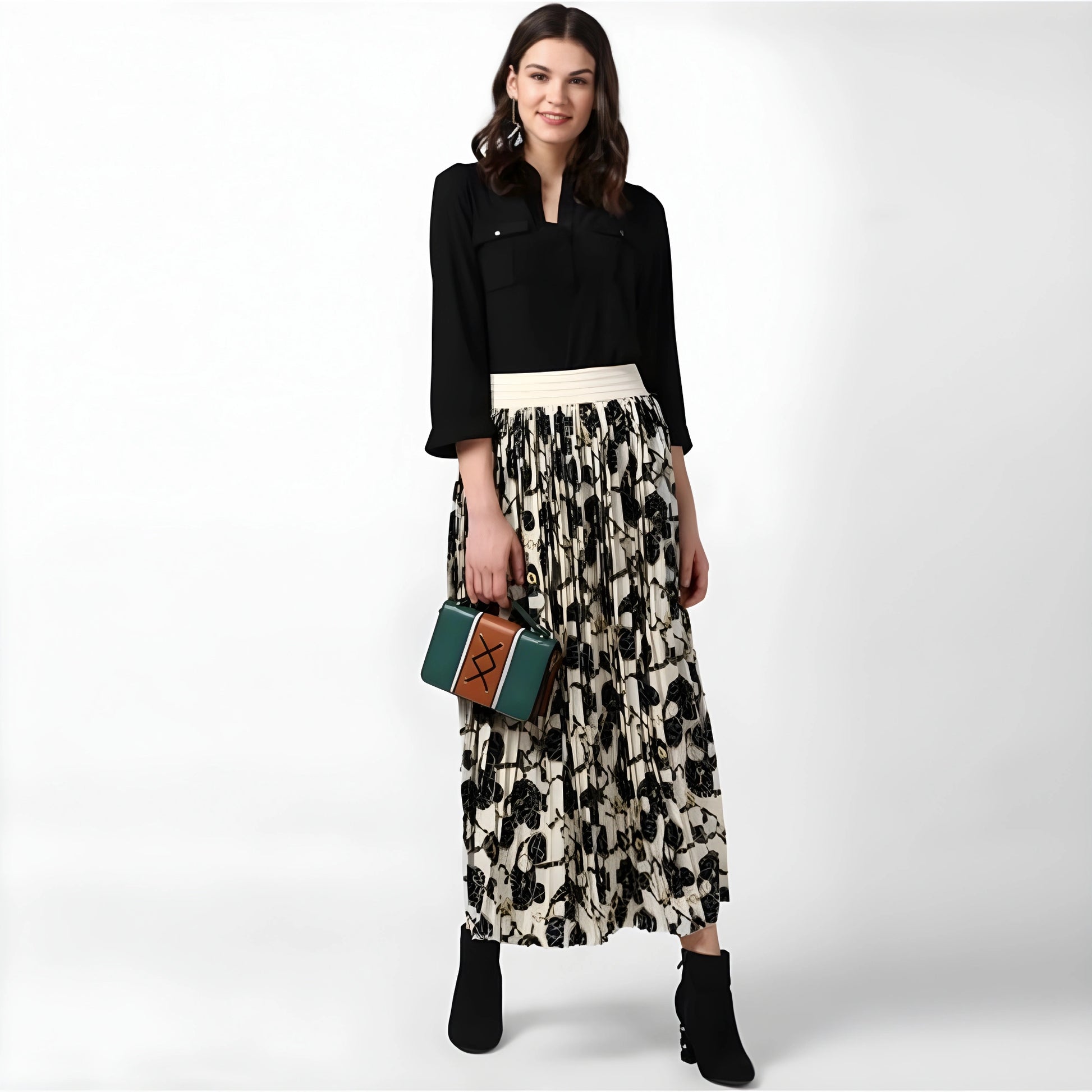 Thea Chain Print Skirt