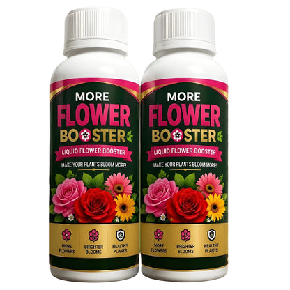 Signature Essential Pack of 2 Flower Growth Booster Liquid Fertilizer Bottles - 100 ML