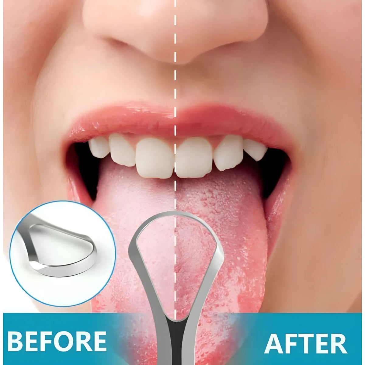 Sterling Essential Pack of 2 Stainless Steel Tongue Scraper