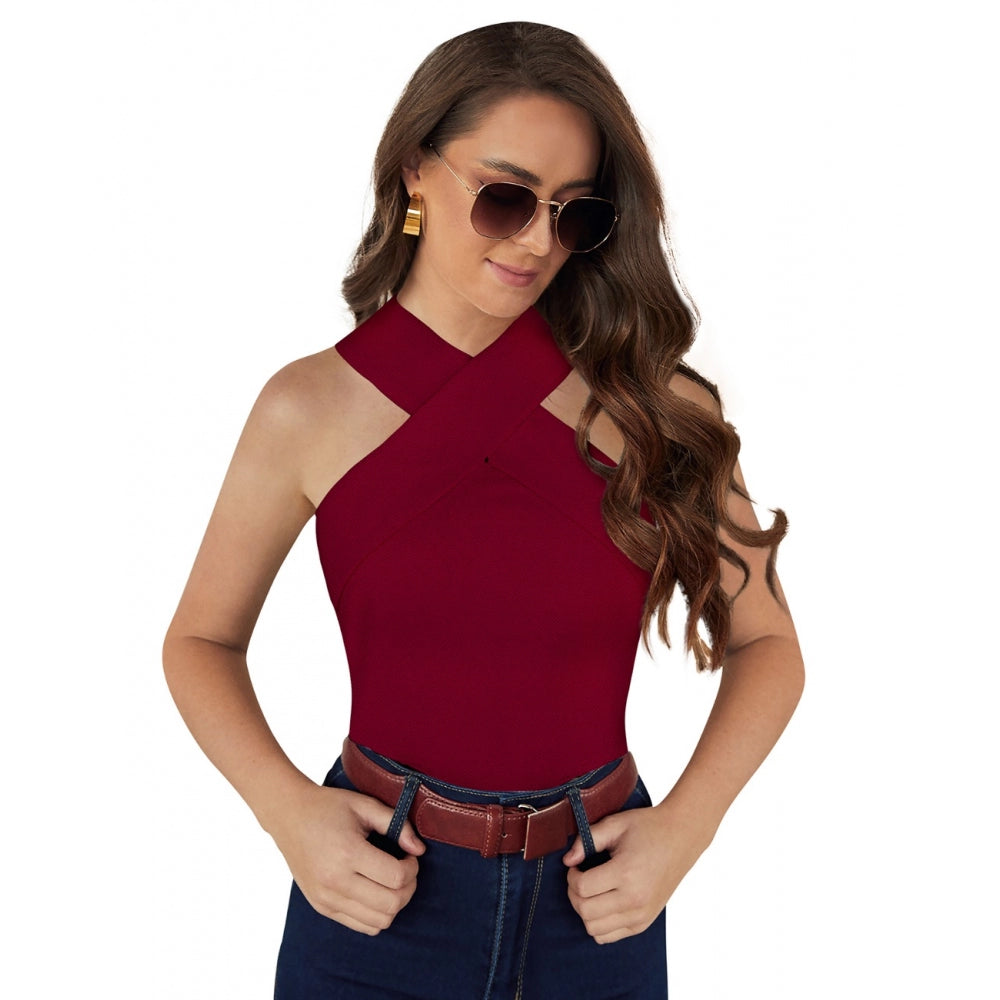 Maroon Tee 2 - Navura