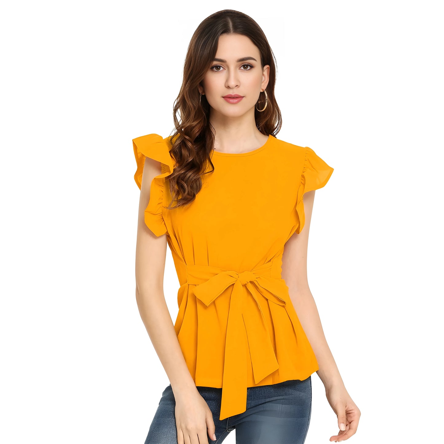 Ochre Solid T-Shirt
