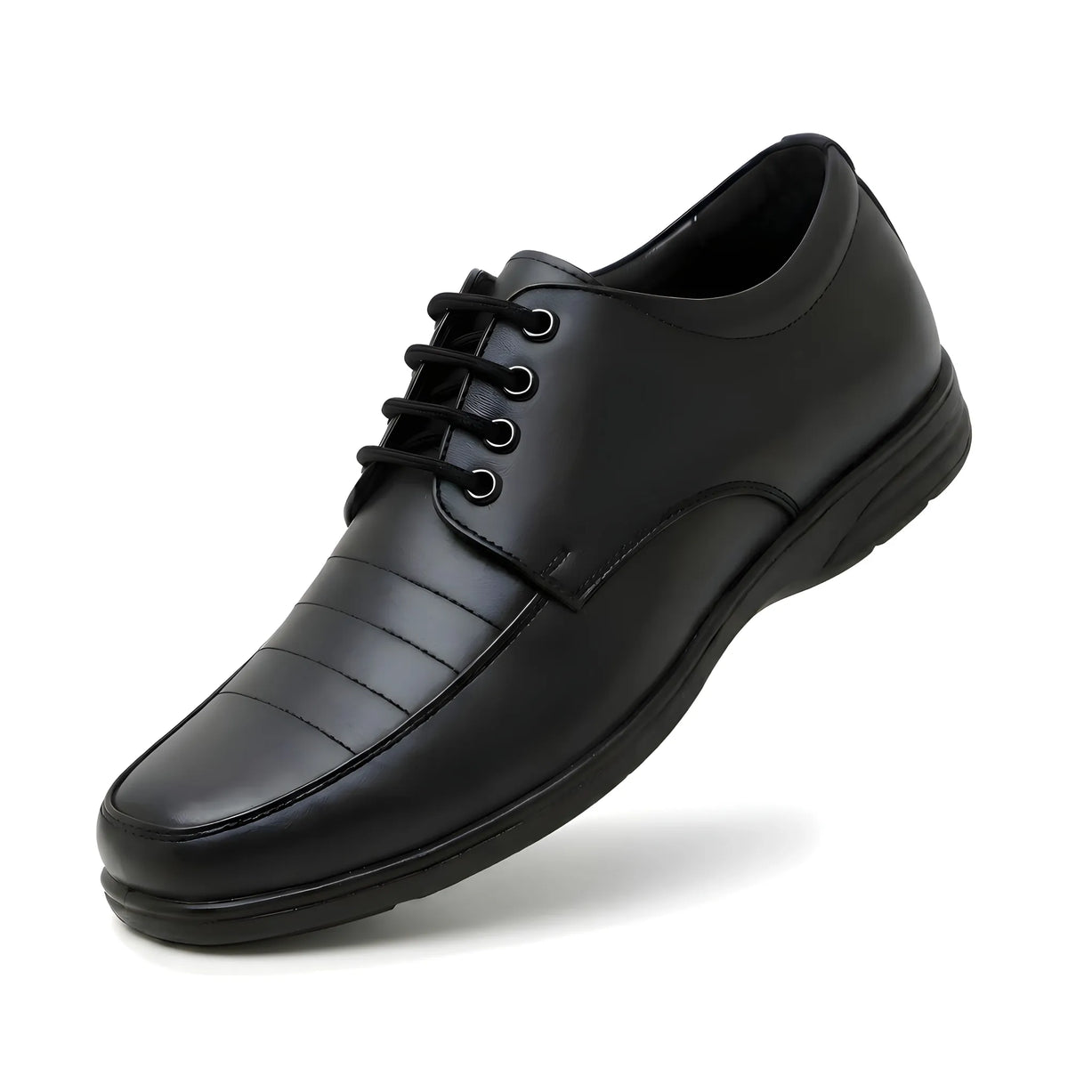 Onyx Men's Synthetic Leather Solid Lace-Up Formal Shoes
