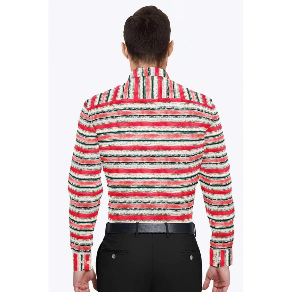 Crimson Ivory Stripe Shirt - Navura
