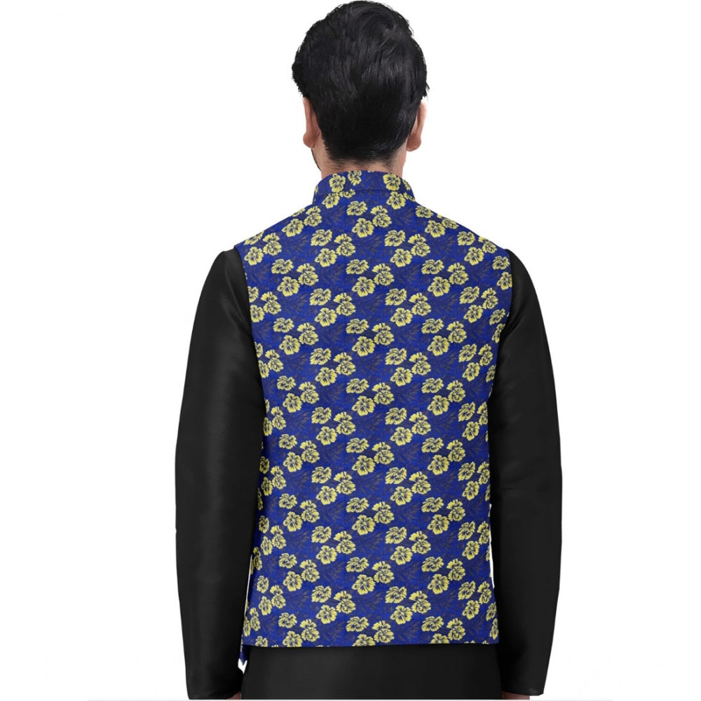 Azure Jacquard Waistcoat - Navura