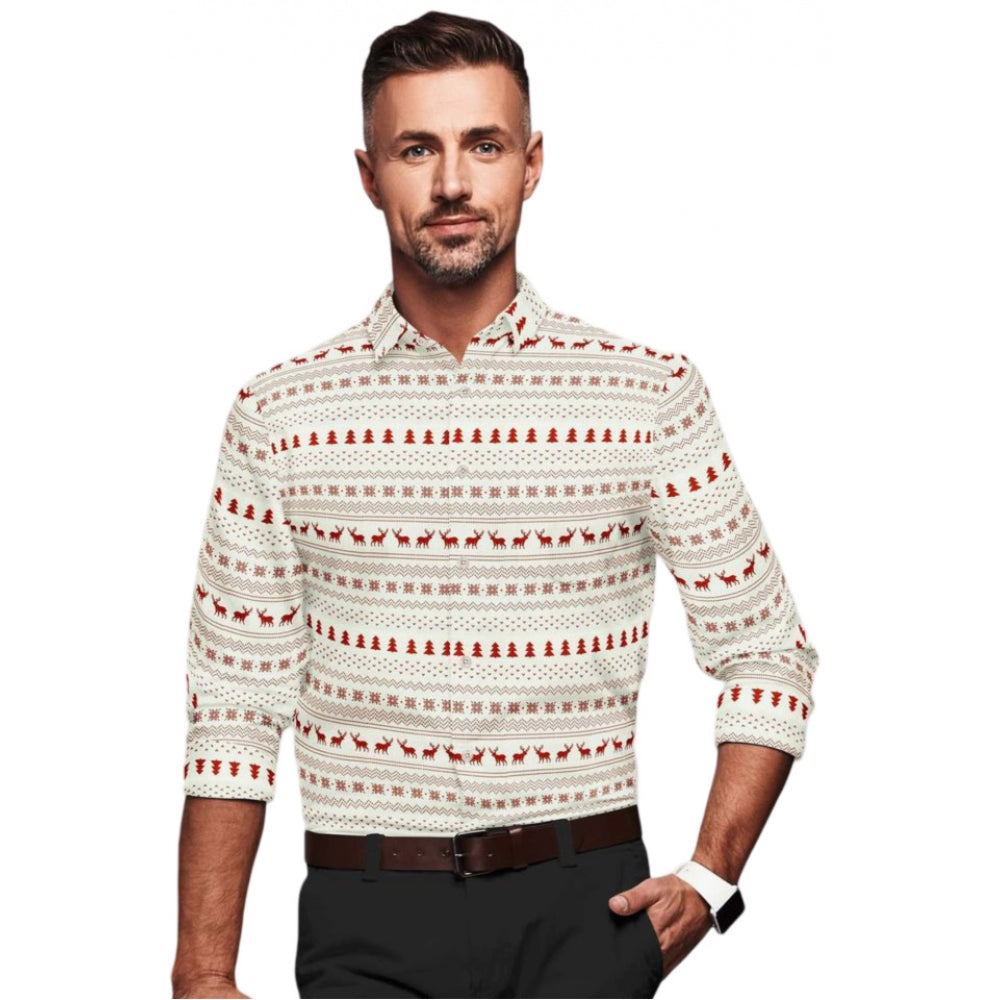 Ivory Printed Shirt - Navura