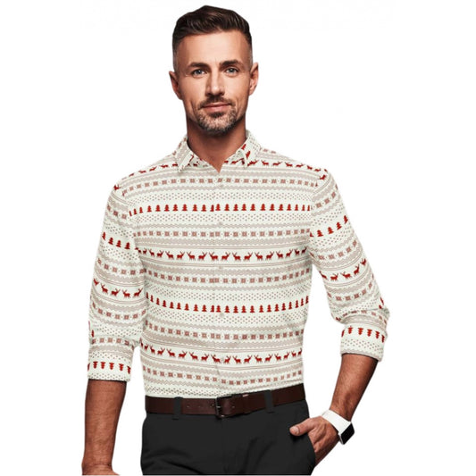 Ivory Printed Shirt - Navura