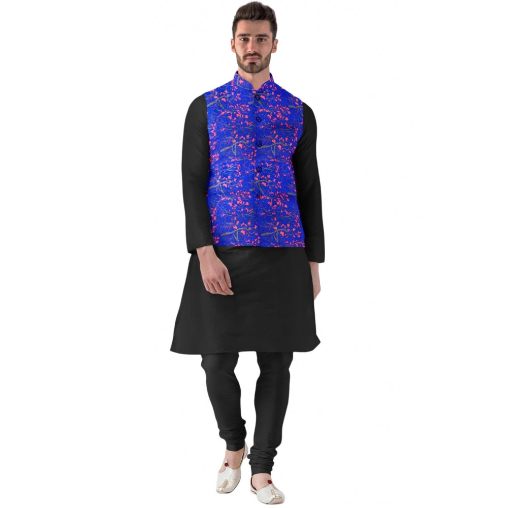 Azure Jacquard Waistcoat 3 - Navura