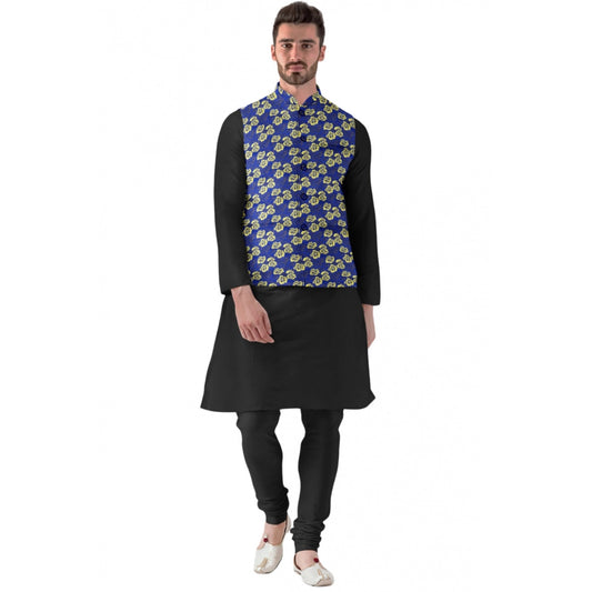 Azure Jacquard Waistcoat - Navura