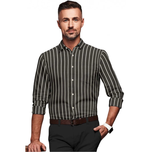 Midnight Ivory Stripe Shirt - Navura