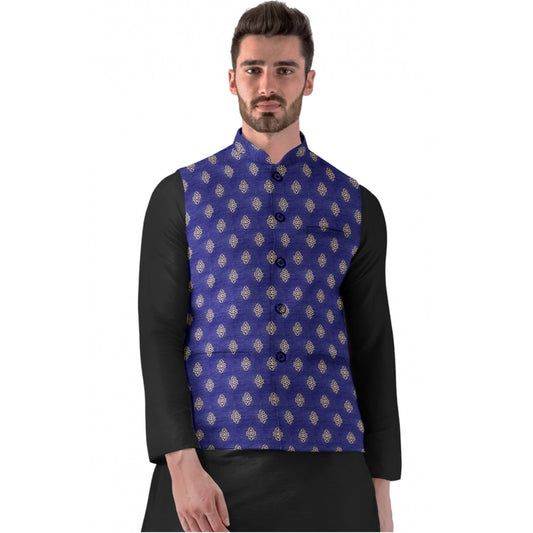 Azure Jacquard Waistcoat 2 - Navura