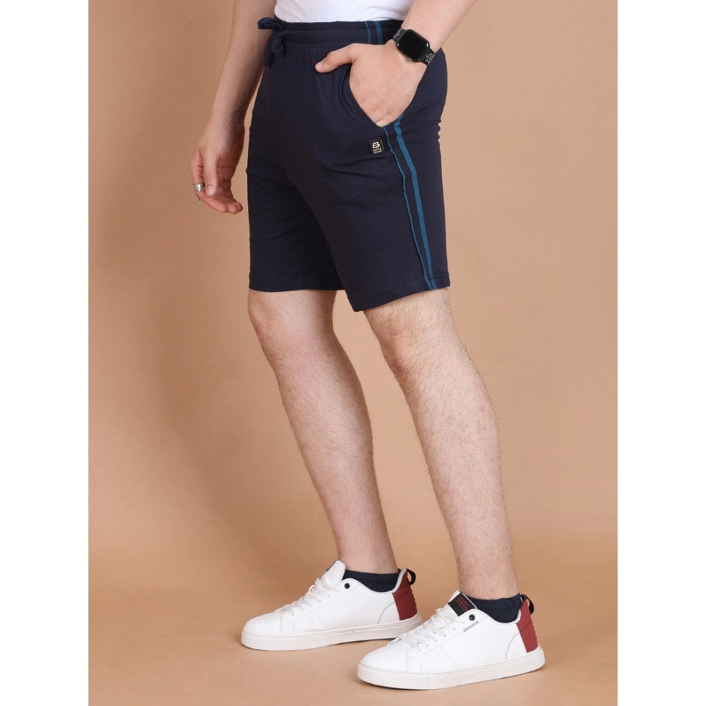 Navy Stripe Shorts - Navura