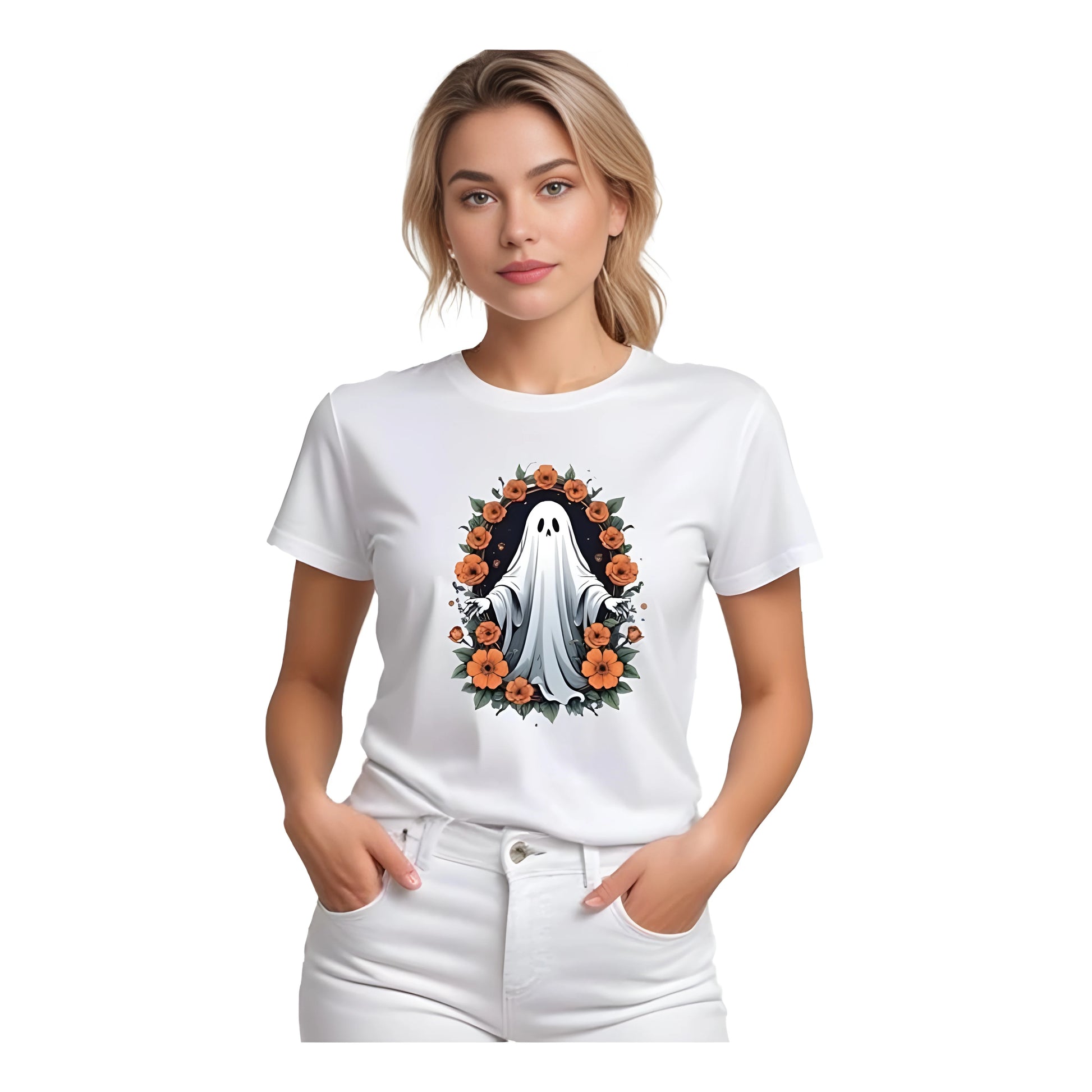 Lina Solid Printed T-Shirt