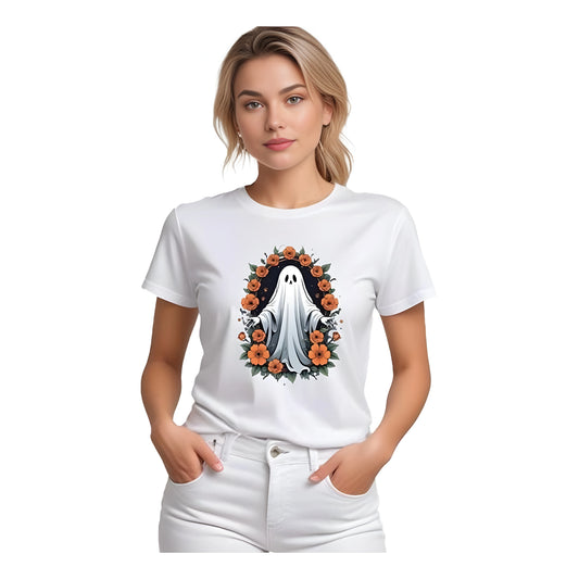 Lina Solid Printed T-Shirt