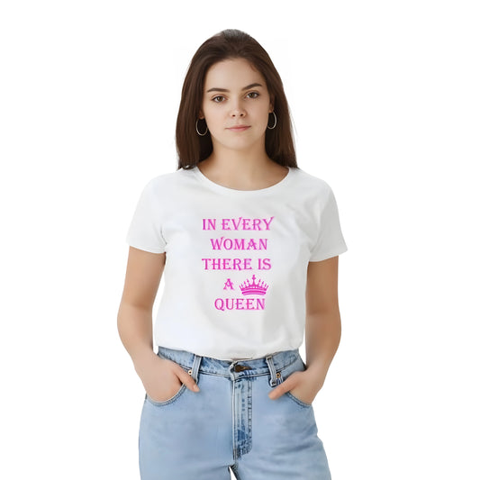 Nora Solid Printed T-Shirt